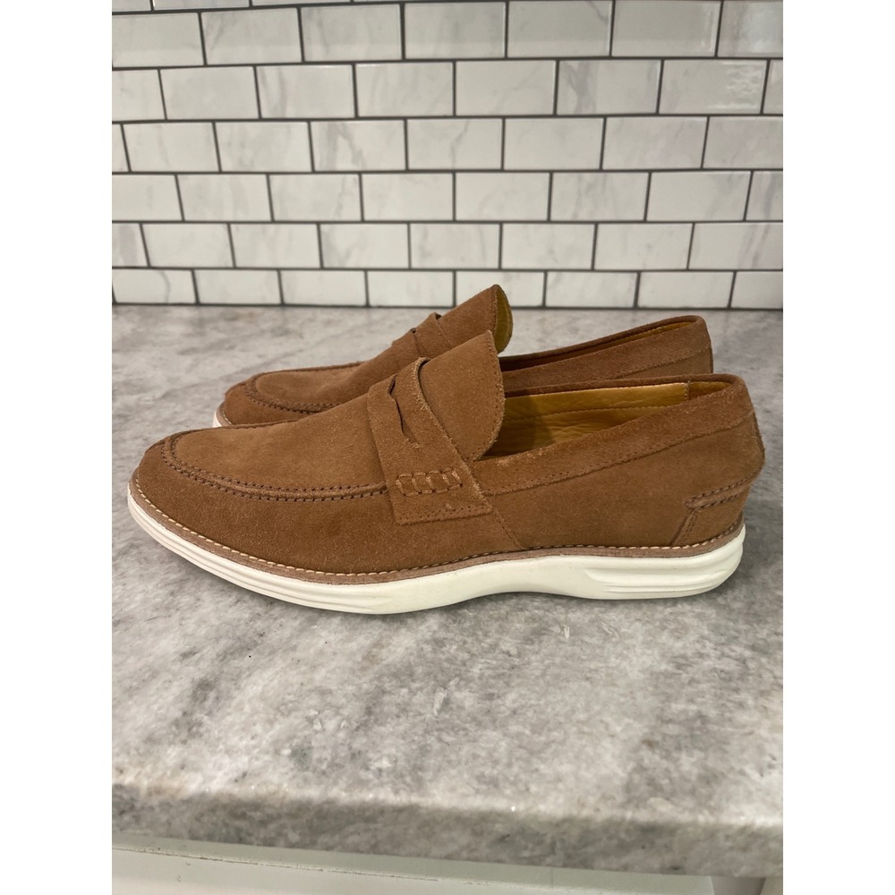 Martin Dingman Penny Loafers Mens 11 Brown Suede Bill Snuff Casual Slip On Shoes